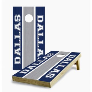 Lawn Games |  Dallas Cowboys Striped Cornhole Game (Choose Wraps or Boards) Lawn Games Lawn Games