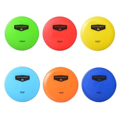 Lawn Games |  Disc Golf Starter Set with 6 Discs and Case – 150 – 170 Gram, 8.25-in – Multi Lawn Games Lawn Games