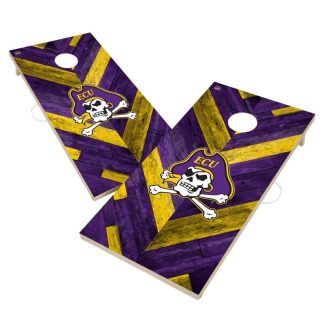 Lawn Games |  East Carolina University ECU Pirates Cornhole Board Set – Herringbone Design Lawn Games Lawn Games