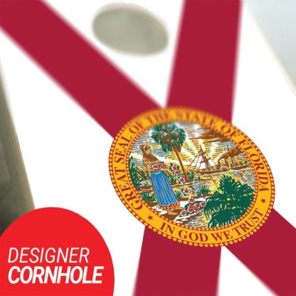 Lawn Games |  Florida Flag Cornhole Board Outdoor Game Set Lawn Games Lawn Games