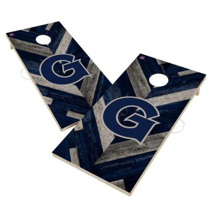 Lawn Games |  Georgetown Hoyas Cornhole Board Set – Herringbone Design Lawn Games Lawn Games