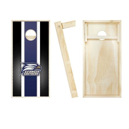 Lawn Games |  Georgia Southern Stripe Outdoor Cornhole Board Set Lawn Games Lawn Games