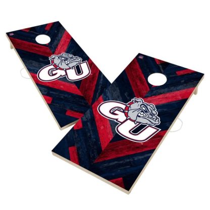 Lawn Games |  Gonzaga University Bulldogs ZAGS Cornhole Board Set – Herringbone Design Lawn Games Lawn Games