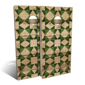 Lawn Games |  Green Christmas Outdoor Cornhole Game (Choose Wraps or Boards) Lawn Games Lawn Games