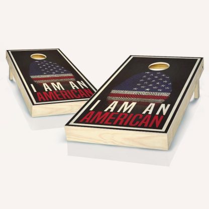 Lawn Games |  I Am An American Cornhole Board Outdoor Game Set Lawn Games Lawn Games