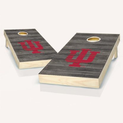 Lawn Games |  Indiana Hoosier Distressed Outdoor Cornhole Board Set Lawn Games Lawn Games