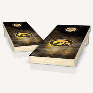 Lawn Games |  Iowa Hawkeyes Smoke Outdoor Cornhole Board Set Lawn Games Lawn Games