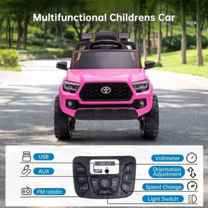 Lawn Games |  Kids Ride on Cars 12V Battery Powered for Ages 2-6 Licensed Toyota Tacoma Lawn Games Lawn Games