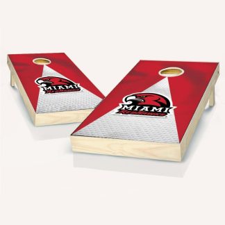 Lawn Games |  Miami Redhawks Jersey Outdoor Cornhole Board Set Lawn Games Lawn Games