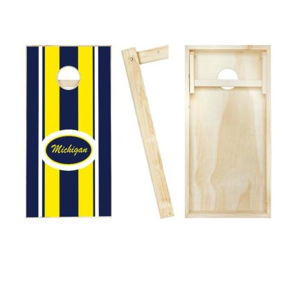 Lawn Games |  Michigan Stripe Outdoor Cornhole Board Game Set Lawn Games Lawn Games