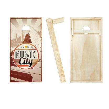 Lawn Games |  Music City Outdoor Cornhole Board Game Set Lawn Games Lawn Games