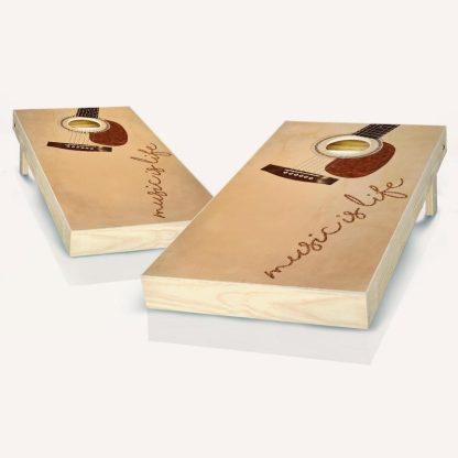 Lawn Games |  Music Is Life Cornhole Board Outdoor Game Set Lawn Games Lawn Games