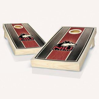 Lawn Games |  Northern Illinois Huskies Stained Stripe Cornhole Board Set – Includes (8) Team Logo Bags + Optional Accessories Lawn Games Lawn Games