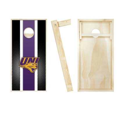 Lawn Games |  Northern Iowa Panthers Striped Outdoor Cornhole Board Set Lawn Games Lawn Games