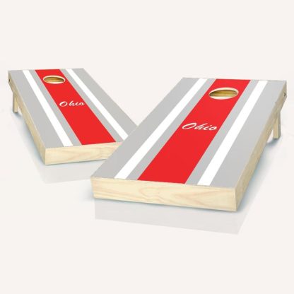 Lawn Games |  Ohio Stripe Cornhole Board Outdoor Game Set Lawn Games Lawn Games