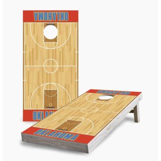 Lawn Games |  Oklahoma City Thunder Cornhole Game (Choose Wraps or Boards) Lawn Games Lawn Games