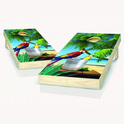 Lawn Games |  Parrot Outdoor Cornhole Board Game Set Lawn Games Lawn Games