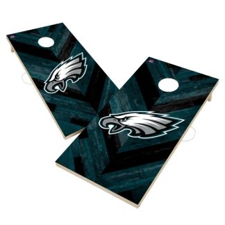 Lawn Games |  Philadelphia Eagles NFL Cornhole Board Set – Herringbone Design Lawn Games Lawn Games