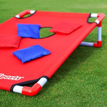 Lawn Games |  Portable PVC Framed CornHole Game Set with 8 Bean Bags and Carrying Case Lawn Games Lawn Games