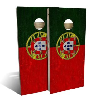 Lawn Games |  Portugal Flag Outdoor Cornhole Game (Choose Wraps or Boards) Lawn Games Lawn Games