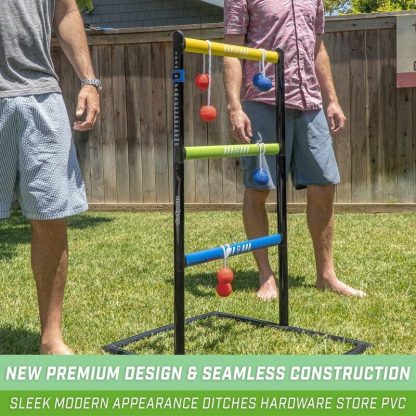 Lawn Games |  Pro Grade Ladder Toss Indoor / Outdoor Game Set with 6 Soft Rubber Bolo Balls Lawn Games Lawn Games