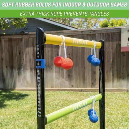 Lawn Games |  Pro Grade Ladder Toss Indoor / Outdoor Game Set with 6 Soft Rubber Bolo Balls Lawn Games Lawn Games