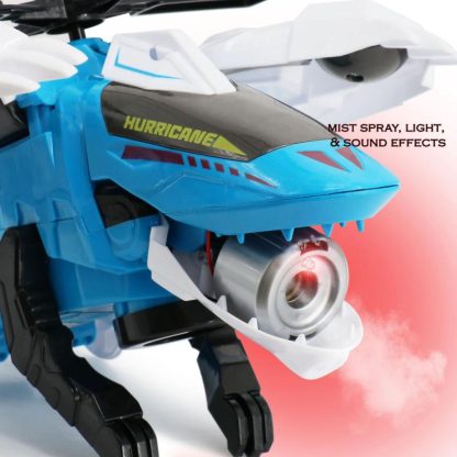 Lawn Games |  Robo Transforming Dino Helicopter with Mist Spray Lawn Games Lawn Games