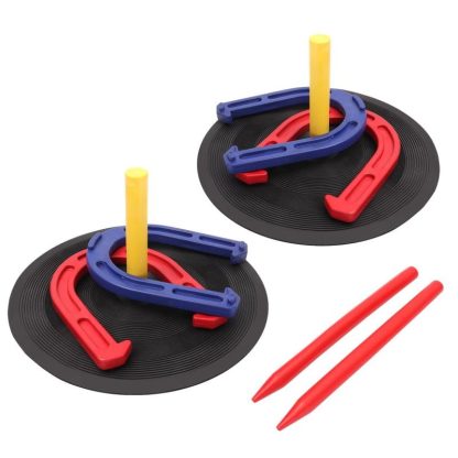 Lawn Games |  Rubber Horseshoe Game Set for Kids & Adults. Horseshoe Throwing Game for Indoor and Outdoor Playing – Rubber Horseshoe Set Lawn Games Lawn Games