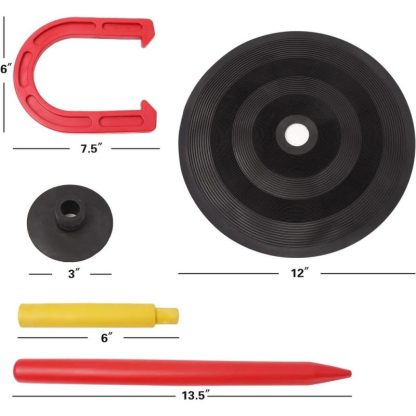 Lawn Games |  Rubber Horseshoe Game Set for Kids & Adults. Horseshoe Throwing Game for Indoor and Outdoor Playing – Rubber Horseshoe Set Lawn Games Lawn Games