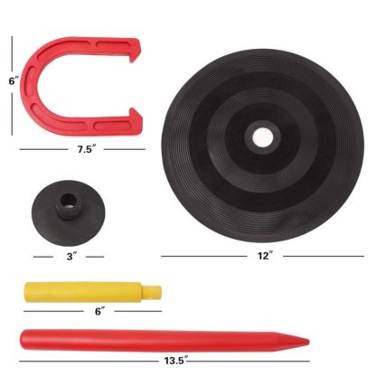 Lawn Games |  Rubber Horseshoe Game Set for Kids & Adults. Horseshoe Throwing Game for Indoor and Outdoor Playing – Rubber Horseshoe Set Lawn Games Lawn Games