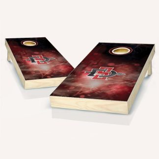 Lawn Games |  Miami Redhawks Striped Outdoor Cornhole Board Set Lawn Games Lawn Games