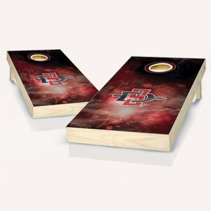 Lawn Games |  San Diego State Smoke Outdoor Cornhole Board Set Lawn Games Lawn Games