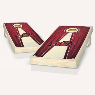 Lawn Games |  Temple Owls Stained Pyramid Cornhole Board Set – Includes (8) Team Logo Bags + Optional Accessories Lawn Games Lawn Games