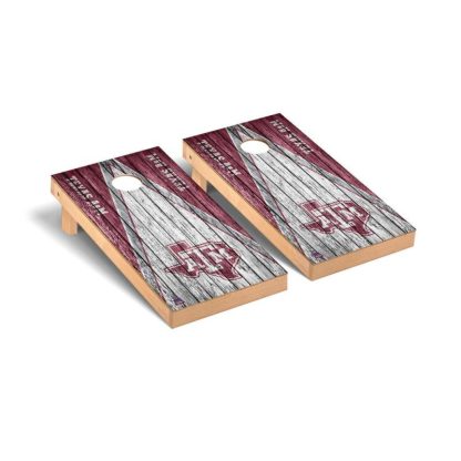 Lawn Games |  Texas A&M Aggies Weathered Cornhole Board Set Lawn Games Lawn Games