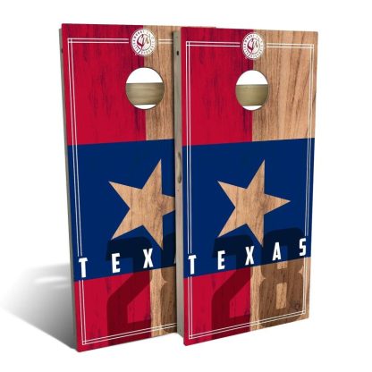 Lawn Games |  Texas State Flag 2.0 Outdoor Cornhole Game (Choose Wraps or Boards) Lawn Games Lawn Games