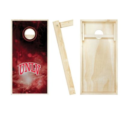 Lawn Games |  UNLV Smoke Cornhole Board Set – Includes (8) Team Logo Bags + Optional Accessories Lawn Games Lawn Games