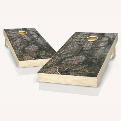 Lawn Games |  Wooded Camo Cornhole Board Outdoor Game Set Lawn Games Lawn Games