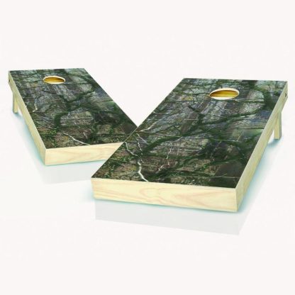 Lawn Games |  Wooded Camo Outdoor Cornhole Board Game Set Lawn Games Lawn Games