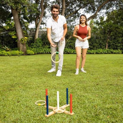 Lawn Games |  YardCandy Stars & Stripes Collection Wooden Ring Toss Lawn Games Lawn Games