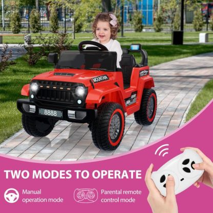 Outdoor Play |  12V Kids Ride on Truck Car, 4 Wheel Electric Vehicles Remote Control Outdoor Play Outdoor Play