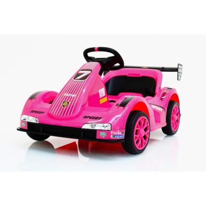 Outdoor Play |  12V Ride on Kids Electric Car with 3-point Safety Belt, Pink Outdoor Play Outdoor Play