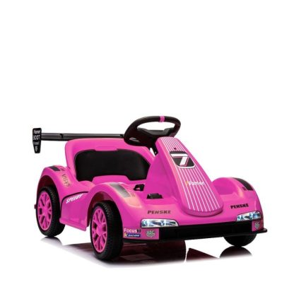 Outdoor Play |  12V Ride on Kids Electric Car with 3-point Safety Belt, Pink Outdoor Play Outdoor Play