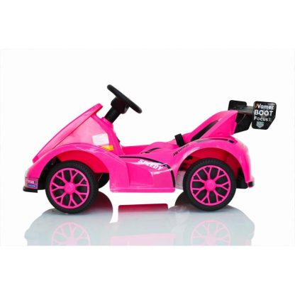 Outdoor Play |  12V Ride on Kids Electric Car with 3-point Safety Belt, Pink Outdoor Play Outdoor Play