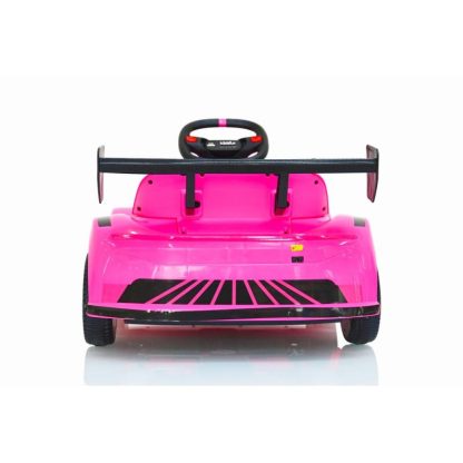 Outdoor Play |  12V Ride on Kids Electric Car with 3-point Safety Belt, Pink Outdoor Play Outdoor Play