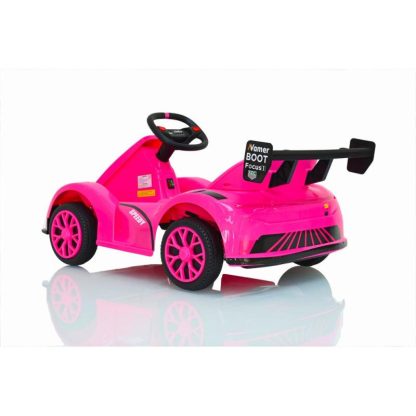 Outdoor Play |  12V Ride on Kids Electric Car with 3-point Safety Belt, Pink Outdoor Play Outdoor Play