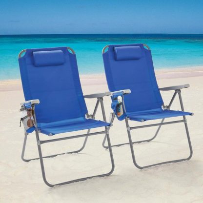 Outdoor Play |  2-Pack Reclining Oversize Beach Chair Outdoor Play Outdoor Play