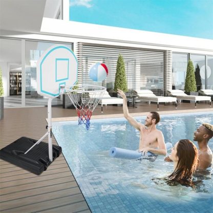 Outdoor Play |  3.1-4.7ft Outdoor Portable Poolside Swimming Pool Basketball Hoop System Outdoor Play Outdoor Play