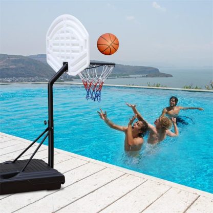 Outdoor Play |  3.1-4.7ft Outdoor Portable Poolside Swimming Pool Basketball Hoop System Outdoor Play Outdoor Play