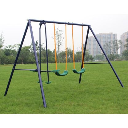 Outdoor Play |  3-in-1 Outdoor Playground Equipment Kids Swing Sets w/Swings & Glider Outdoor Play Outdoor Play