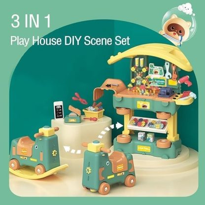 Outdoor Play |  3 in 1 Toddler Kids Tool Bench Set with 254pcs Pretend Play Tools and Realistic Accessories Outdoor Play Outdoor Play